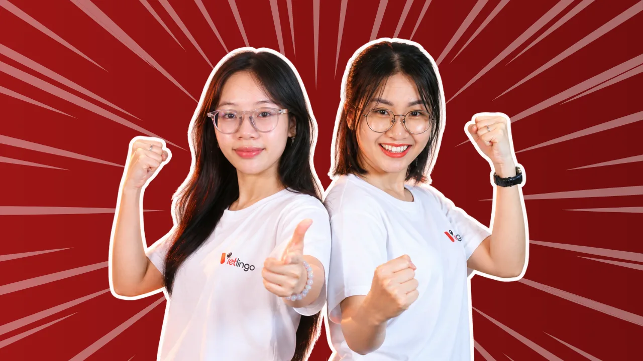 Two real Vietlingo teachers smiling